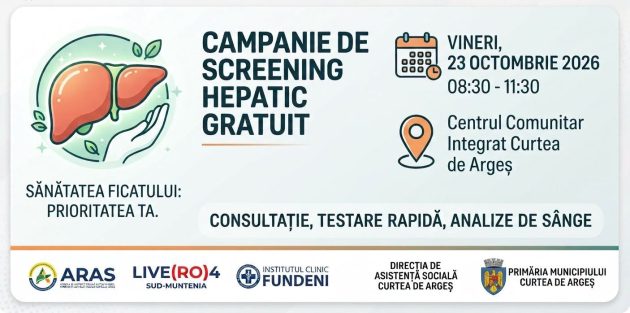 Campanie de screening hepatic gratuit la Curtea de Argeș 1 campanie screening Curtea de Argeș