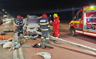 Accident grav pe DN 1C