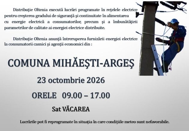 anunt Mihaești