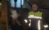 bărbat prins atac ștefanești pompieri