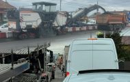 Se lucrează pe DN 73, la Mărăcineni