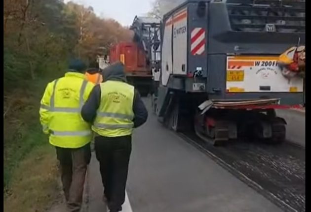 Lucrări de asfaltare pe DN 7 Piteşti – Râmnicu Vâlcea Lucrări de asfaltare pe DN 7 Piteşti – Râmnicu Vâlcea